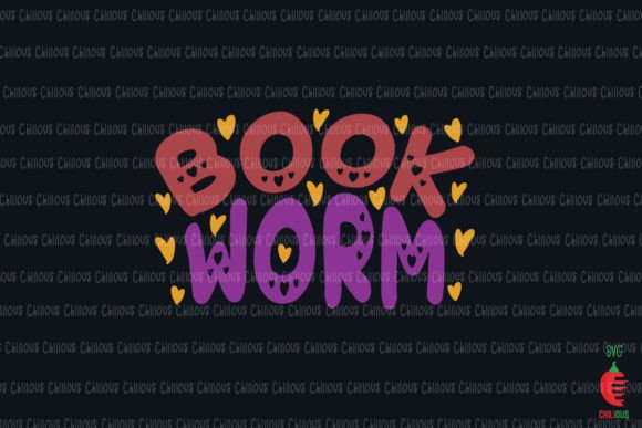 Book Worm Retro Book Lover