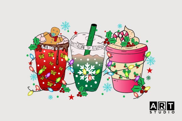 Christmas Coffe Cups Sublimation