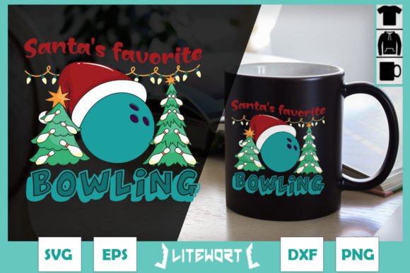 Christmas Santa s Favorite Bowling