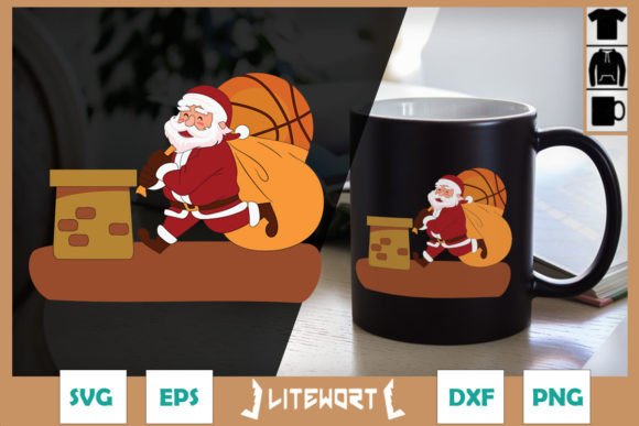 Christmas Santa s Gift Basketball