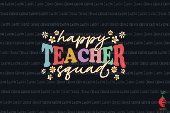 Happy Teacher Squad Retro