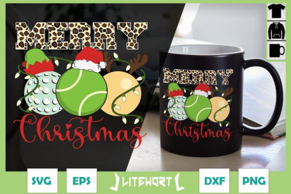 Merry Christmas Leopard Sport Balls