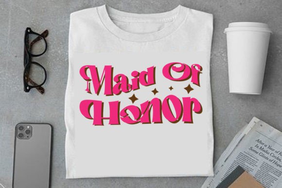 Retro Wedding Design Maid of Honor